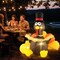 Costway 5 FT Inflatable Turkey Thanksgiving Decoration with Pumpkin Blow up LED Lights